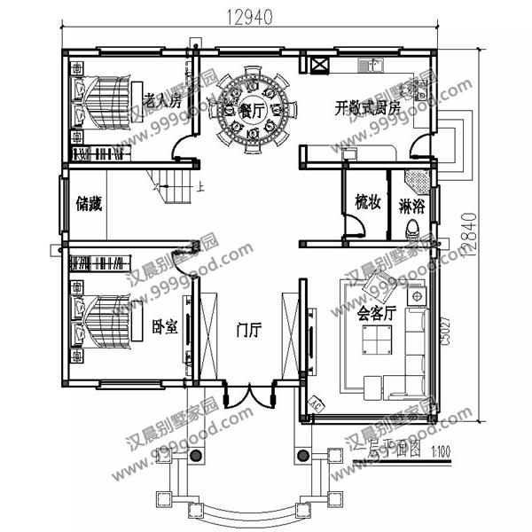 外觀漂亮的二層小別墅設計圖，造價30萬左右，復式布局最受歡迎