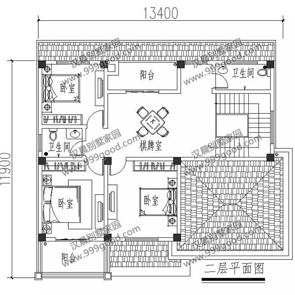 外觀漂亮的二層小別墅設計圖，造價30萬左右，復式布局最受歡迎