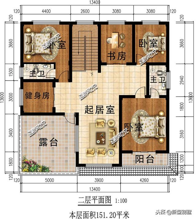 這棟經(jīng)典別墅設(shè)計(jì)圖，讓你一家日子紅紅火火