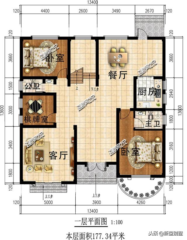 這棟經(jīng)典別墅設(shè)計(jì)圖，讓你一家日子紅紅火火