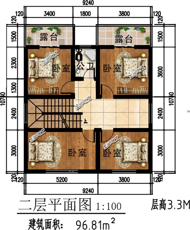 這3套別墅設(shè)計圖，最低只要20萬開建，小宅基地建房的福音。