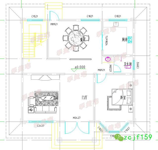 實拍農村三層自建房設計效果圖，色彩搭配溫馨靚麗