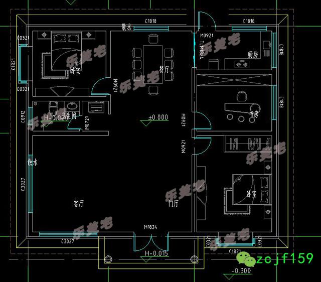 新農村一層自建房設計圖紙，造價經濟實惠，美觀大方