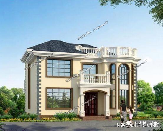 農村別墅設計首選帶露臺戶型，露臺讓你享受陽光的同時更有安全感