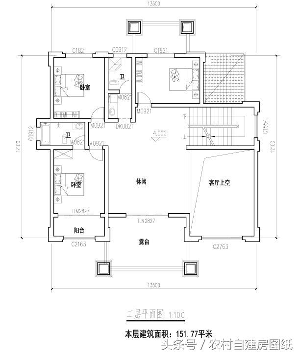 5款帶堂屋農村別墅設計圖，二層三層都有，適合不同需求的家族建房使用