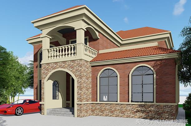 5款帶堂屋農村別墅設計圖，二層三層都有，適合不同需求的家族建房使用