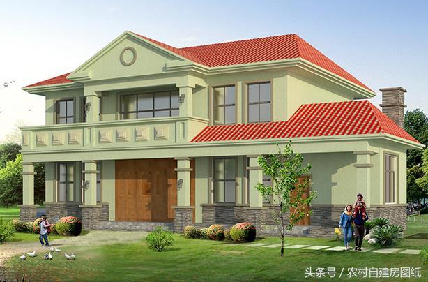 5款帶堂屋農村別墅設計圖，二層三層都有，適合不同需求的家族建房使用
