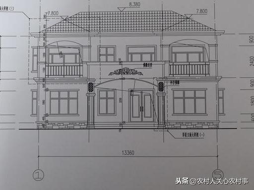 二層小洋樓建筑設(shè)計(jì)戶型圖，房子上檔次，居住也舒適