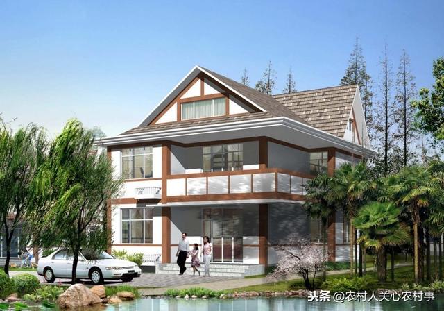 宅基地小的福利來啦，占地面積90平的二層別墅設計圖，洋氣又大氣