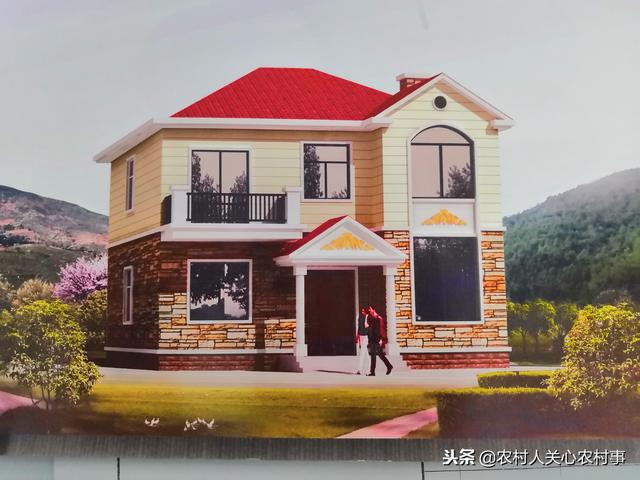 二層簡約住宅建筑設計圖，占地面積100平米，造價經濟，讓你有面子