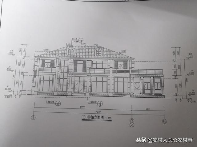 現代風格二層簡歐別墅設計圖，外觀造型簡約大方