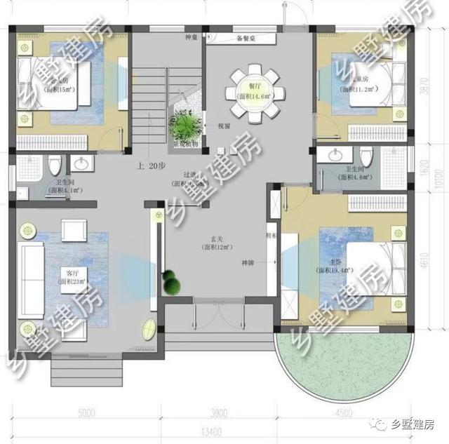 還在為建房子煩惱嗎？這款13X10米小別墅精致大方，是農(nóng)村建房首選