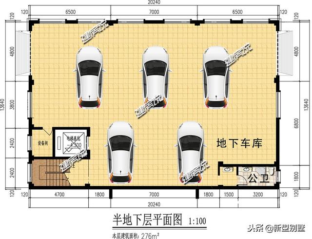 2026新款別墅設計圖，配套地下車庫，電梯，這別墅真享受