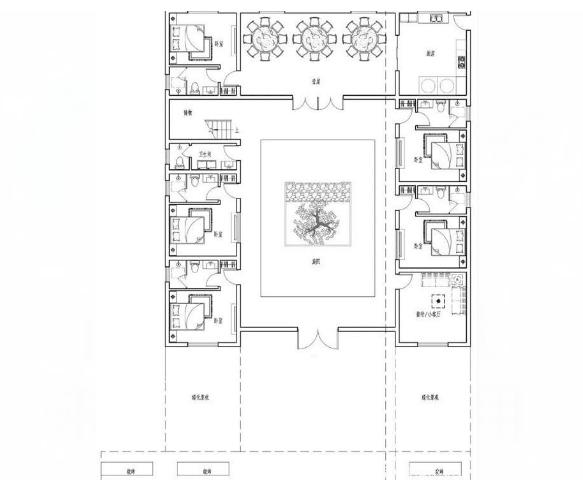 中式農村別墅設計圖，最高級的炫富，429平米設9室2廳中庸大氣！