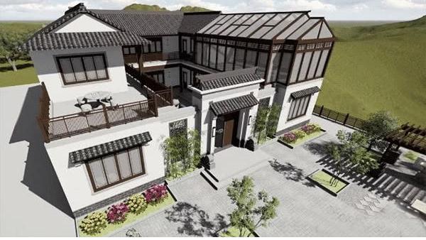 中式農村別墅設計圖，最高級的炫富，429平米設9室2廳中庸大氣！