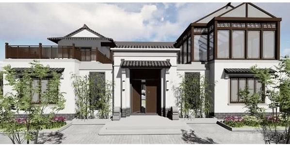 中式農村別墅設計圖，最高級的炫富，429平米設9室2廳中庸大氣！