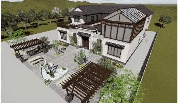 中式農村別墅設計圖，最高級的炫富，429平米設9室2廳中庸大氣！