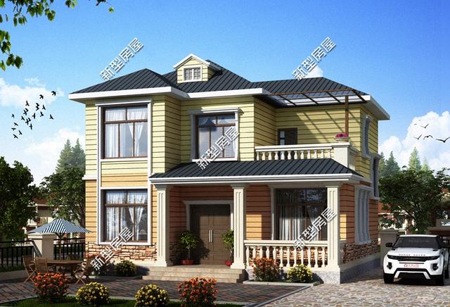 5套10米面寬的農村別墅設計圖，第4套20多萬你建嗎？