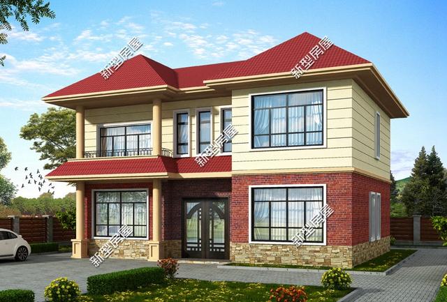 5套10米面寬的農村別墅設計圖，第4套20多萬你建嗎？