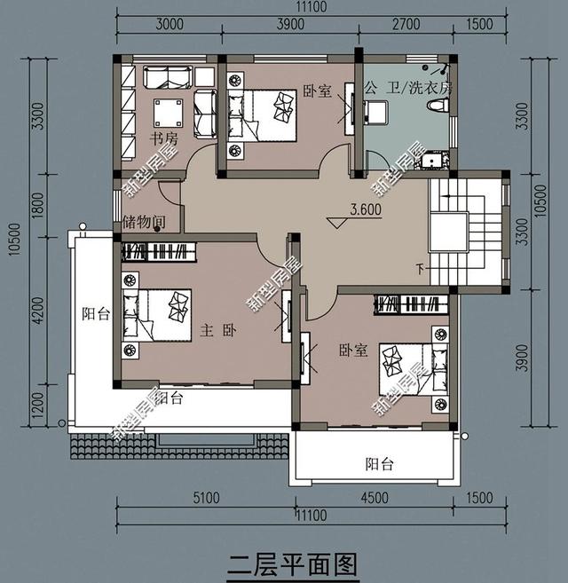 5套10米面寬的農村別墅設計圖，第4套20多萬你建嗎？