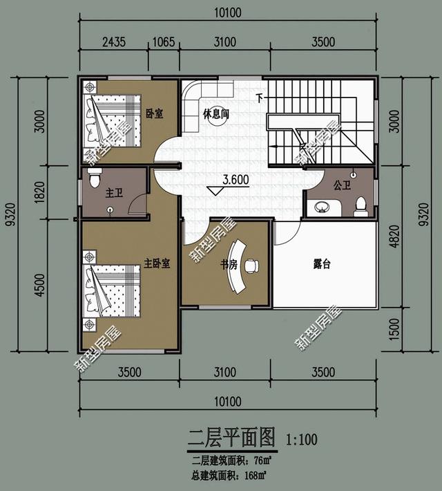 5套10米面寬的農村別墅設計圖，第4套20多萬你建嗎？