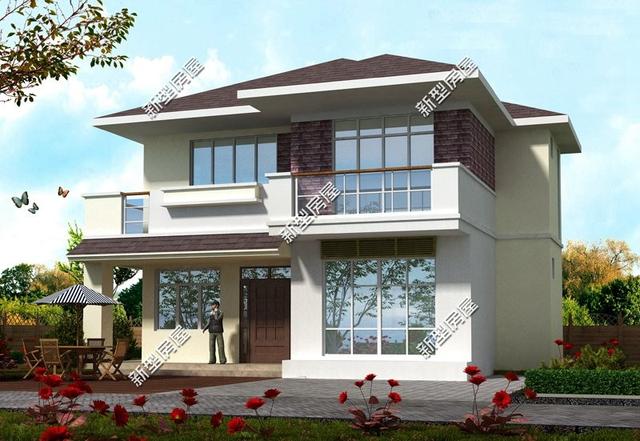 5套10米面寬的農村別墅設計圖，第4套20多萬你建嗎？