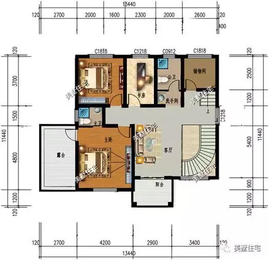 這5套三層農(nóng)村別墅設(shè)計圖，你確是要看一看，40多萬建出百萬效果