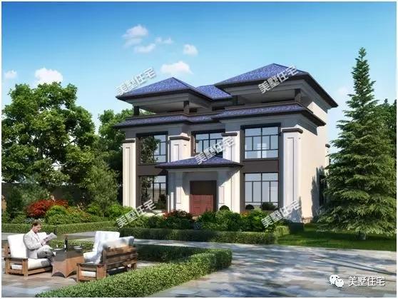 這5套三層農(nóng)村別墅設(shè)計圖，你確是要看一看，40多萬建出百萬效果