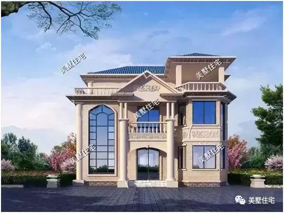 這5套三層農(nóng)村別墅設(shè)計圖，你確是要看一看，40多萬建出百萬效果