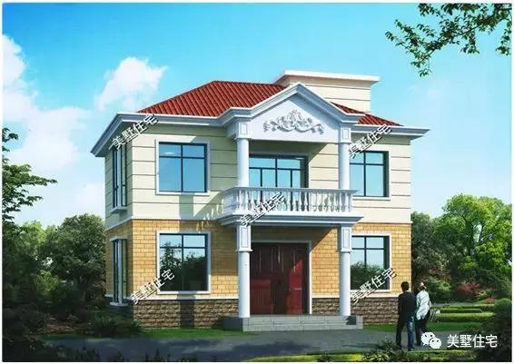 6套占地小的二層別墅設計圖，20來萬就能建，自住養老都合適