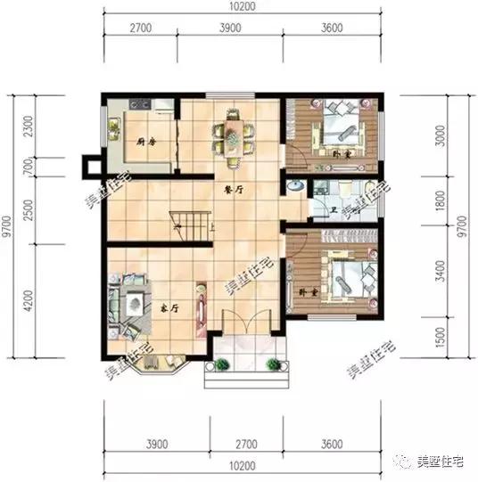 6套占地小的二層別墅設計圖，20來萬就能建，自住養老都合適