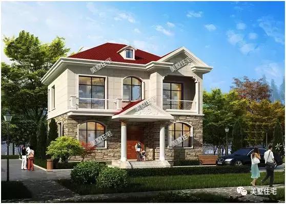 6套占地小的二層別墅設計圖，20來萬就能建，自住養老都合適