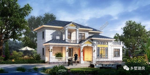 鄉村別墅設計圖推薦，和父母歡聚一堂，勝過城市豪宅卻冷清一人