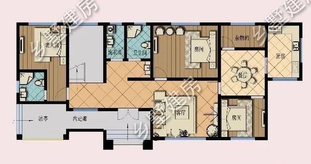 鄉村別墅設計圖推薦，和父母歡聚一堂，勝過城市豪宅卻冷清一人