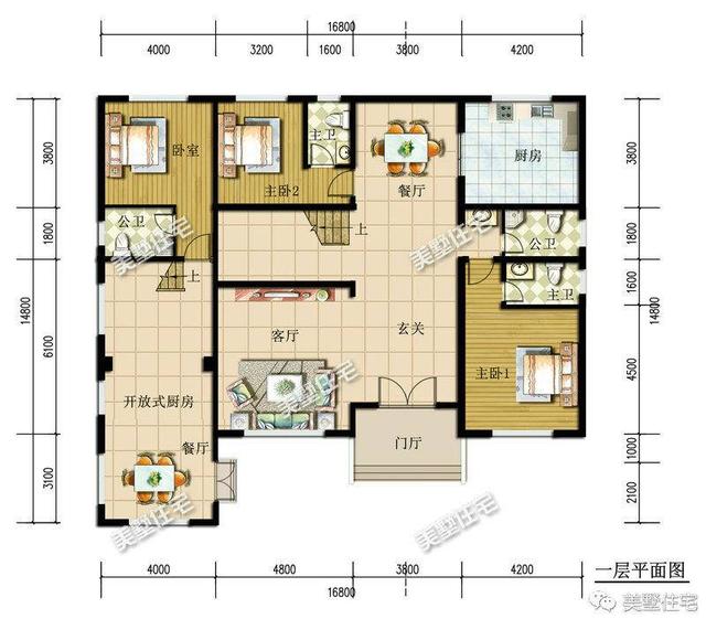 江西人喜歡的典雅低調三層別墅設計圖，功能實用造型大方
