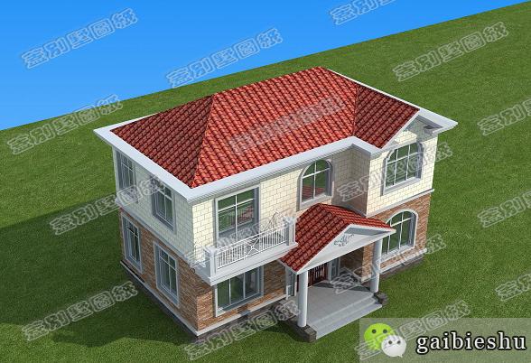 農村二層小別墅全套設計施工圖，符合現代人的審美及生活習慣，經濟實用