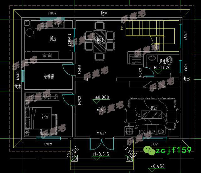 歐式田園風二層小別墅設計圖，清新自然，溫馨優雅