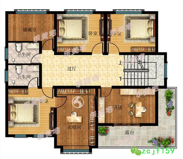 英式二層別墅設計圖紙，帶閣樓設計，別墅不失莊重典雅