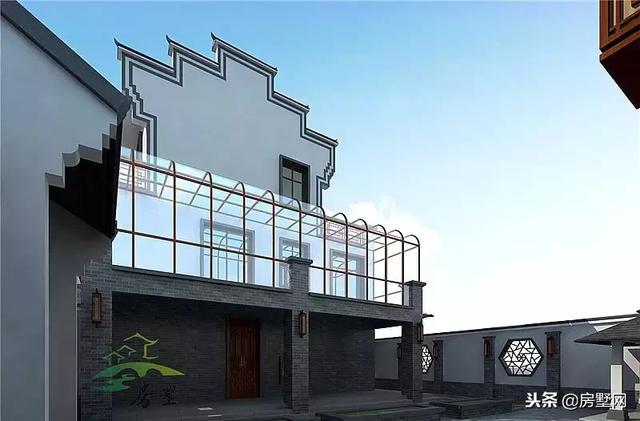 三層中式徽派別墅設計圖，別墅空間大，滿足一家人的居住，美到拉仇恨