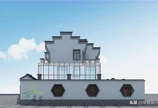 三層中式徽派別墅設計圖，別墅空間大，滿足一家人的居住，美到拉仇恨