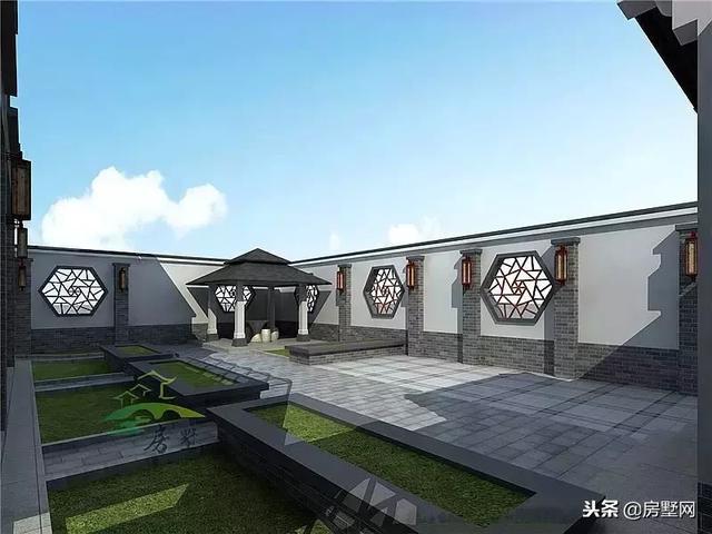 三層中式徽派別墅設計圖，別墅空間大，滿足一家人的居住，美到拉仇恨