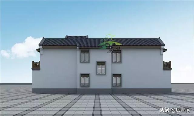 框架結構傳統中式二層高端別墅設計圖，外觀漂亮大方，傳統又經典，傳三代都不是問題