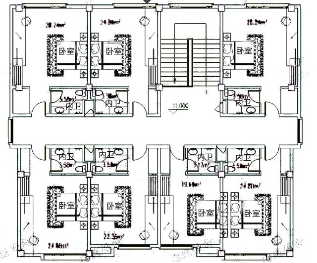 三層農村中式別墅設計圖，戶型對稱設計，優雅大氣