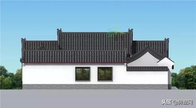 一層四合院別墅設計圖，別致的格局，時代感非常強