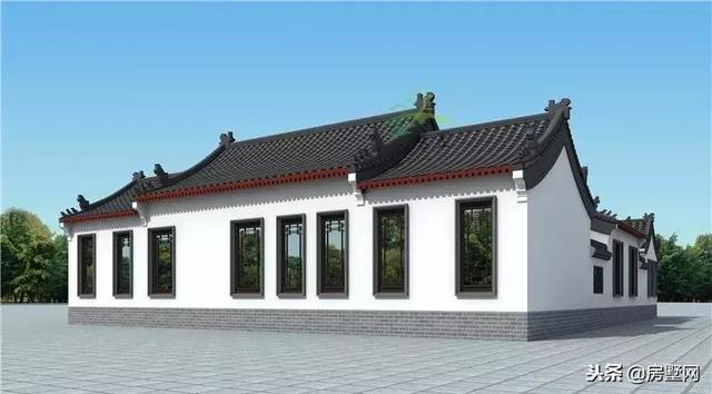 一層四合院別墅設計圖，別致的格局，時代感非常強