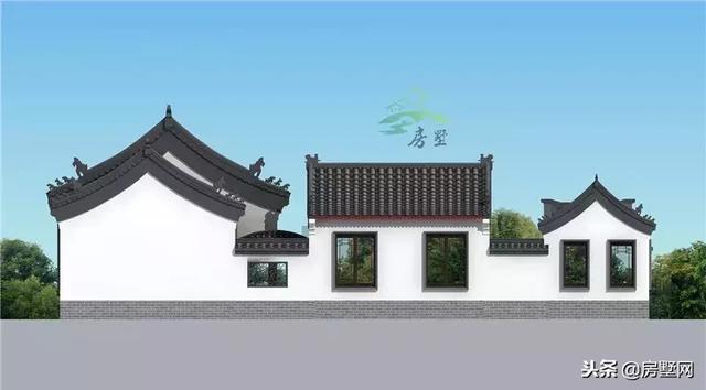 一層四合院別墅設計圖，別致的格局，時代感非常強