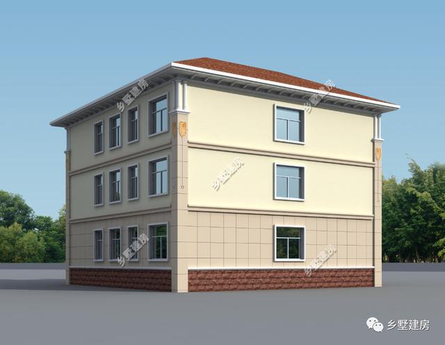 高端上檔次的現(xiàn)代風(fēng)格農(nóng)村三層別墅小洋樓，各個(gè)細(xì)節(jié)合理，不失穩(wěn)重和大氣