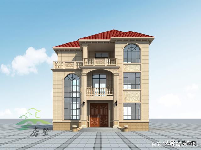 三層豪華歐式別墅設計圖，宮廷似的舒適度，符合現代農村的潮流