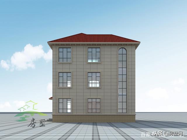 三層豪華歐式別墅設計圖，宮廷似的舒適度，符合現代農村的潮流