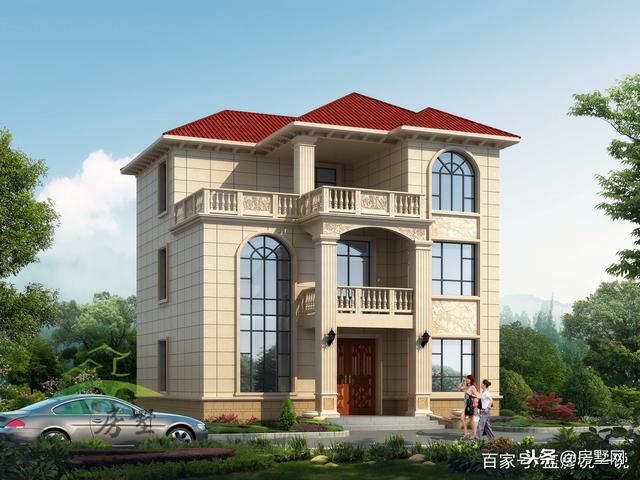 三層豪華歐式別墅設計圖，宮廷似的舒適度，符合現代農村的潮流
